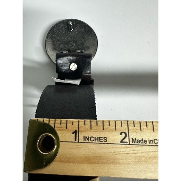 AMERICAN EAGLE OUTFITTERS Leather BELT Turquoise Stone Concho Buckle S - Picture 12 of 12